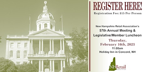 NH Retail Association's 57th Annual Meeting and Legislative/Member Luncheon