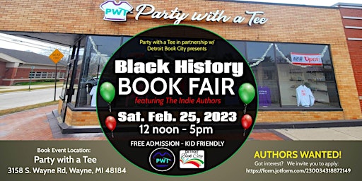 A Black History Book Fair w/The Indie Authors 2023
