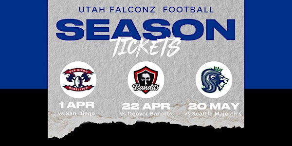 Utah Falconz 2023 Season Tickets