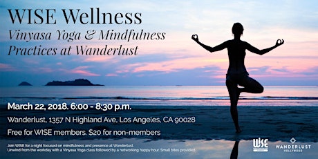 WISE Wellness - Vinyasa Yoga and Mindfulness Practices at Wanderlust primary image