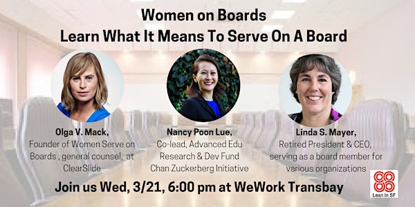 Women on Boards: Learn What It Means To Serve On A Board 