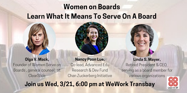 Women on Boards: Learn What It Means To Serve On A Board
