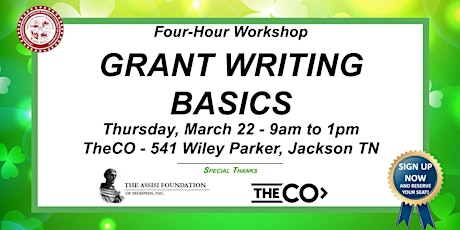 Grant Writing Basics Workshop - March 22 at theCo primary image