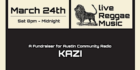 KAZI Reggae Fundraiser primary image