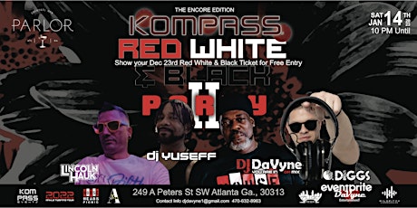 The Encore KOMPASS Red, White & Black Party primary image