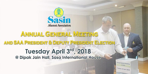 Annual General Meeting and SAA President & Deputy President Election 2018