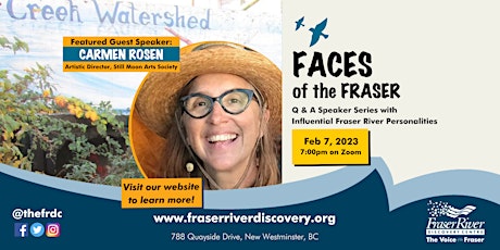Faces of the Fraser with Carmen Rosen