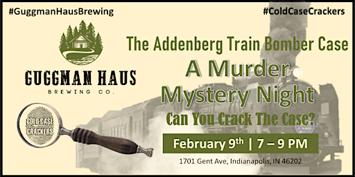 Murder Mystery Night | Guggman Haus Brewery | The Addenberg Train Bomber