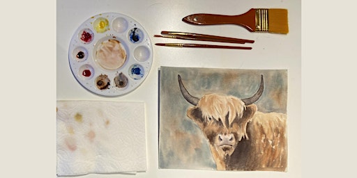Watercolors Made Easy: Highland Cow Cutie primary image