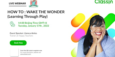 Hauptbild für HOW TO : WAKE THE WONDER (Learning through play)