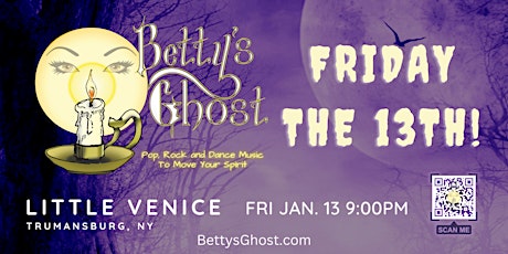 Primaire afbeelding van Betty's Ghost plays Friday the 13th at Little Venice