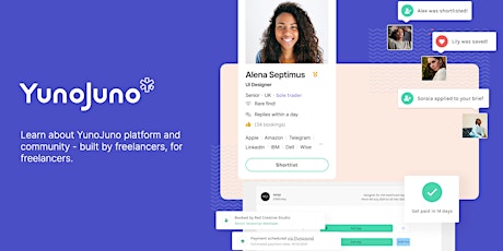 Join YunoJuno, the marketplace for elite freelancers and contractors!