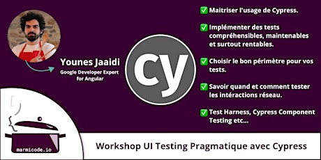 Image principale de Workshop UI Testing Pragmatique avec Cypress | 3 Jours | Français