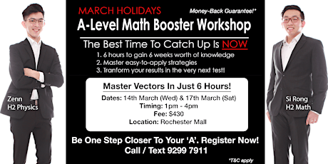 'A' Level Booster Workshop: Master Vectors in 6 Hours! primary image