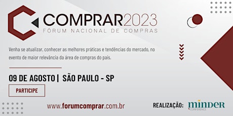 Imagem principal do evento Fórum Nacional de Compras - COMPRAR 2023