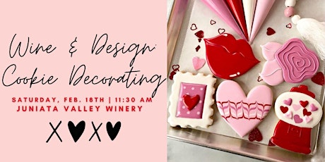 Wine & Design: Valentine's Day  Cookie Decorating