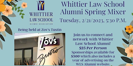Whittier Law School Alumni Spring Mixer