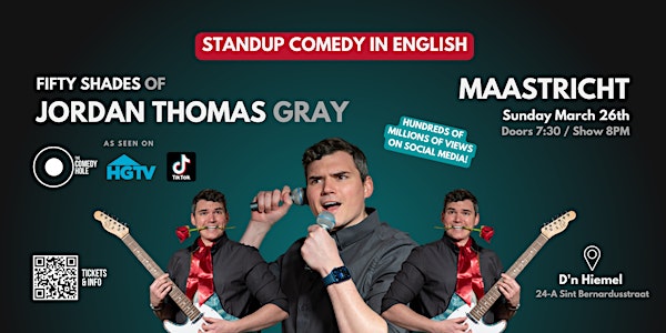 Maastricht: Standup Comedy in ENGLISH ◎ 50 Shades of Jordan Thomas Gray