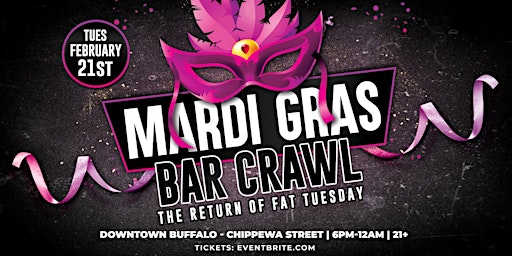 Mardi Gras - Fat Tuesday Bar Crawl