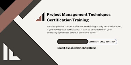 Project Management Techniques Certification Training in San Diego, CA