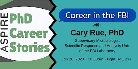 PhD Career Stories: Career in the FBI primary image