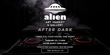Alien Art Market After Dark