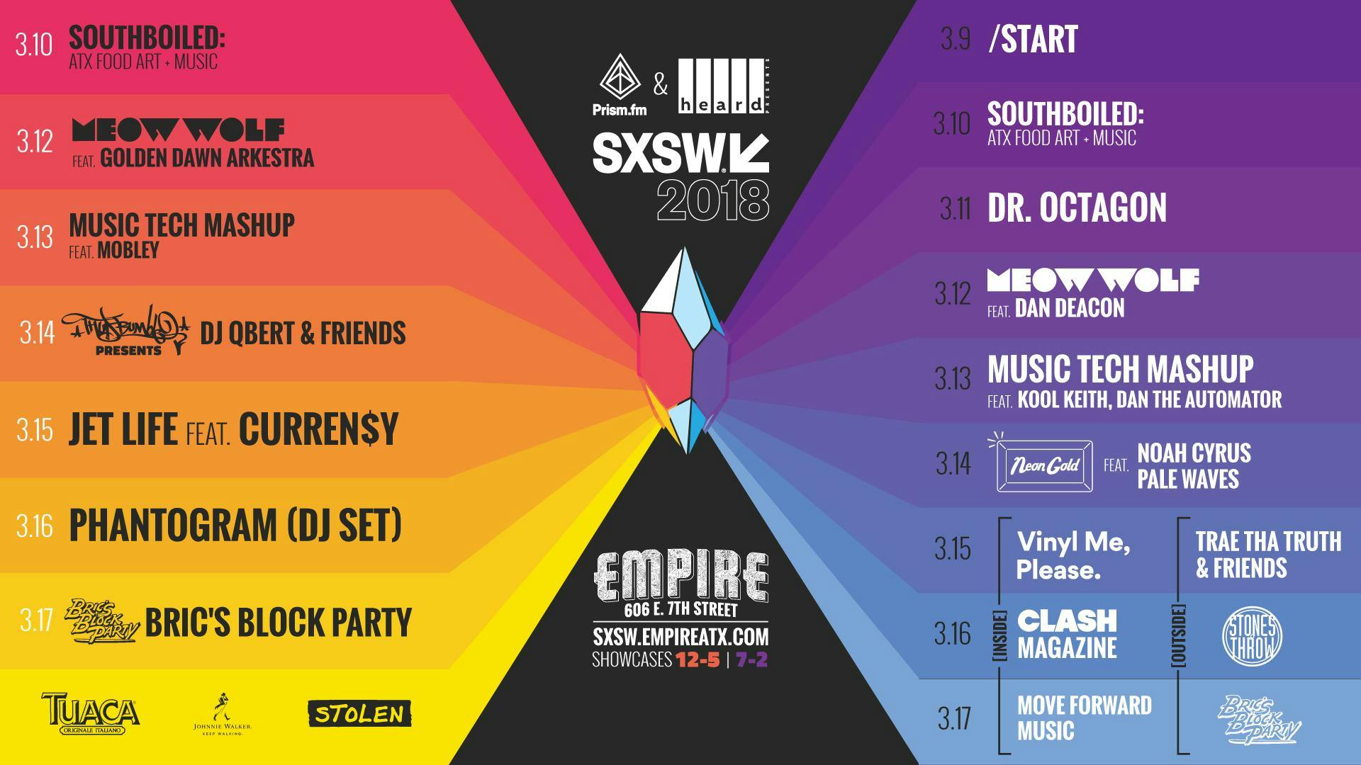 Prism.fm & Heard Presents: SXSW 2018 at Empire Control Room & Garage