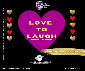 LOVE TO LAUGH ( STAND-UP COMEDY SHOW ) MTLCOMEDYCLUB.COM
