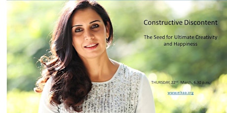 Constructive Discontent - The Seed for Ultimate Creativity and Happiness primary image