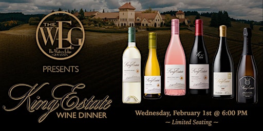 THE WATERS EDGE AT GIOVANNI’S presents a King Estate Wine Dinner.