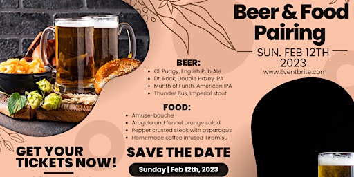 Beer and Food Pairing Early Valentines day!