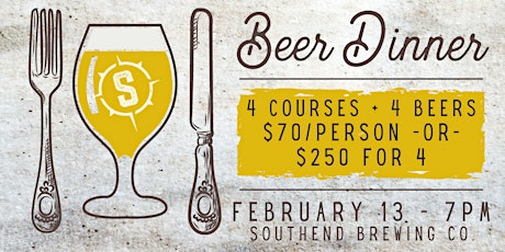 SouthEnd Brewing Co. Beer Dinner