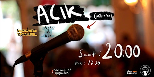 Açık Mikrofon - Türkçe Stand up Komedi - Patron Stage AMS-26 Ocak Perşembe