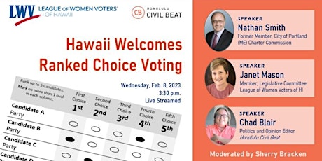 Hawaii Welcomes Ranked Choice Voting
