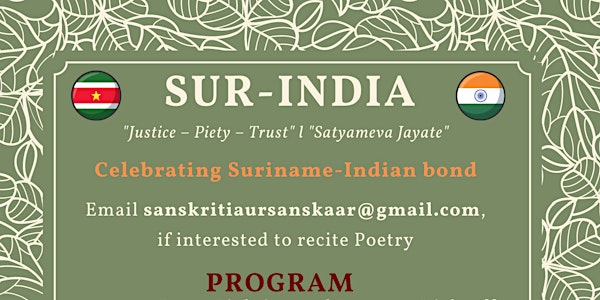 Sur-India (Celebrating Suriname-Indian bond)