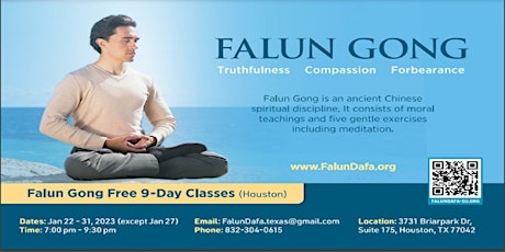 Image principale de Falun Gong Free 9-Day Workshop