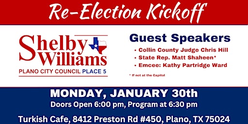 Shelby Williams Re-Election Kickoff