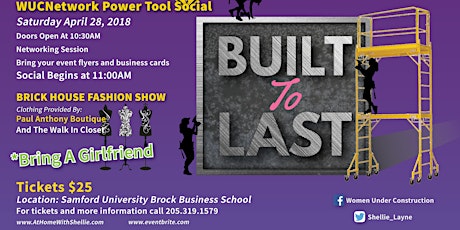 Built to Last! Another WUCN Power Tool Social primary image