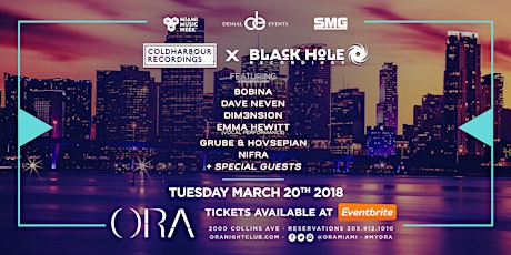 Coldharbour X Black Hole Recordings Miami Music Week primary image