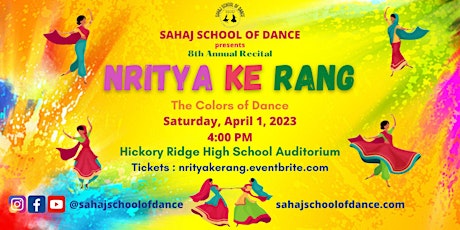 "Nritya Ke Rang-The Colors Of Dance" : SSOD's 8th Annual Dance Recital 2023