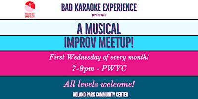 Hauptbild für Bad Karaoke Experience Improv Musical Meetup