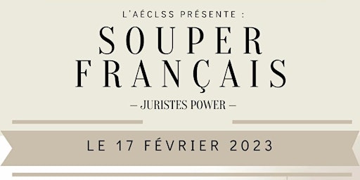 Souper Français 2023  - Juristes Power