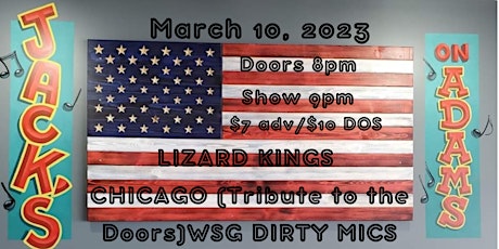The Lizard Kings CHICAGO (DOORS TRIBUTE) WSG Dirty