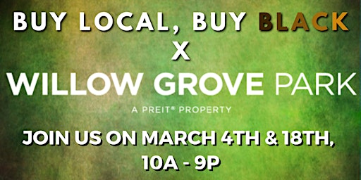 March 4th Willow Grove Mall x BLBB Vendor Experience!