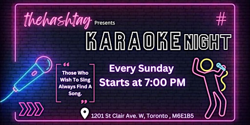 Karaoke Night hosted in a friendly restro & bar located at St. Clair Ave W