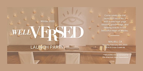 Well Versed Magazine Launch Event