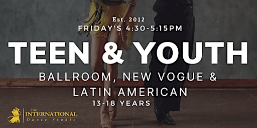 Teen & Youth Ballroom Dance Classes [9-Week Term]