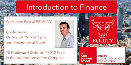 Image principale de Conference - Introduction to Finance with Jean Pascal BRIVADY