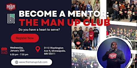 Imagen principal de Become a Mentor: The Man Up Club
