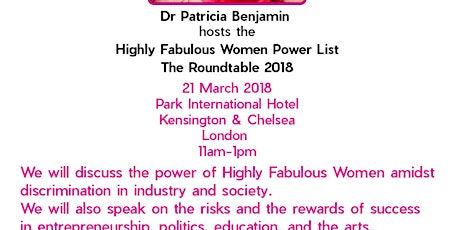 Highly Fabulous Women Power List  - The Roundtable 2018 primary image